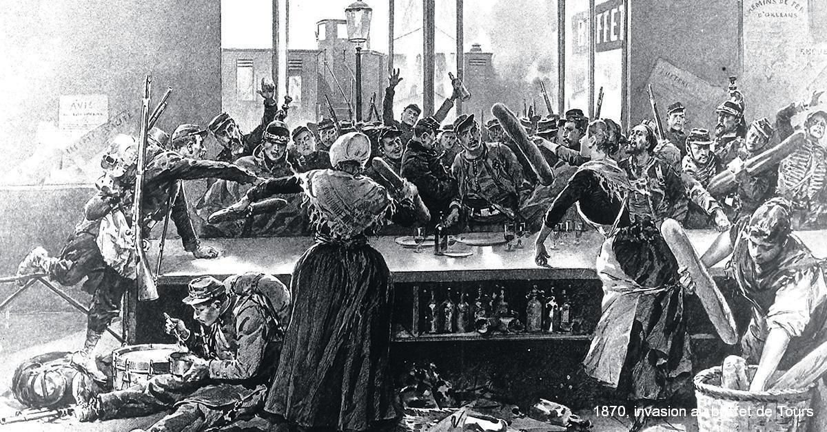 1870, invasion au buffet de Tours