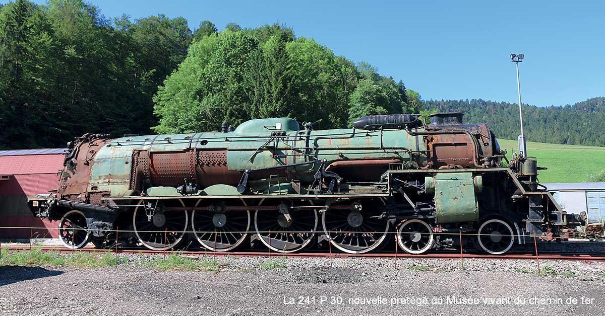 La 241 P 30, nouvelle protégé du Musée vivant du chemin de fer