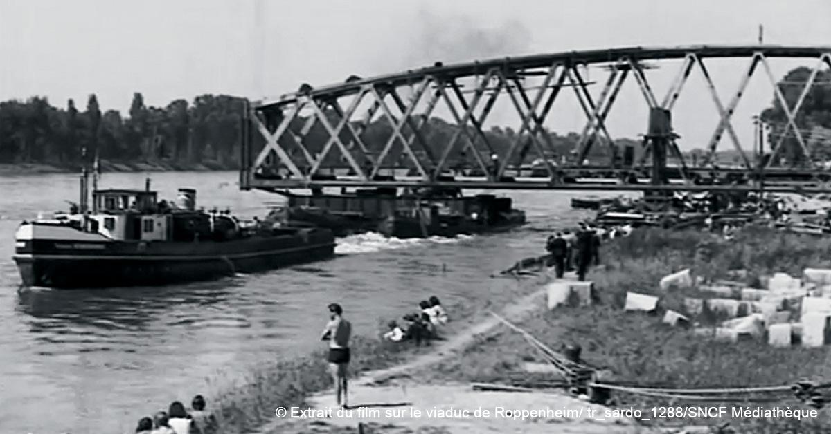 © Extrait du film sur le viaduc de Roppenheim/ tr_sardo_1288/SNCF Médiathèque