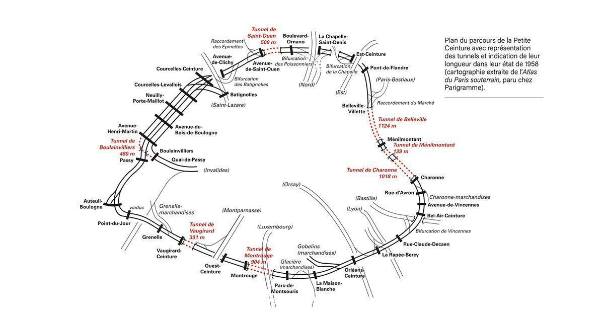 © cartographie extraite de l’Atlas du Paris souterrain, paru chez Parigramme