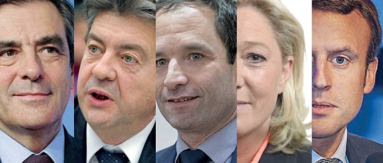 François Fillon, Jean-Luc Mélenchon, Benoit Hamon, Marine Lepen, Emmanuel Macron programme sur les transports et la mobilité