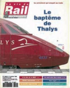 Il était une fois dans La Vie du Rail – 23) Le baptême de Thalys 2 couv