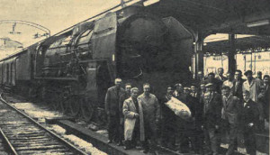 Il était une fois dans La Vie du Rail – 26)Paris - Strasbourg - Inauguration officielle de la ligne électrifiée le 9 juillet 1962 2 marge