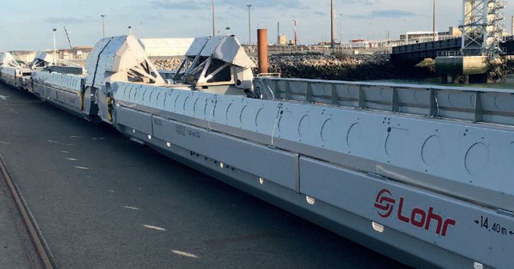 Matériel roulant autoroute ferroviaire