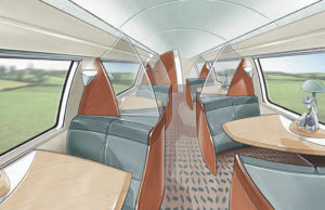 Il était une fois dans La Vie du Rail 105) 2020 : les trains du futur (deuxième partie) 6 La voiture-restaurant du TER 2 N vue par MBD Design