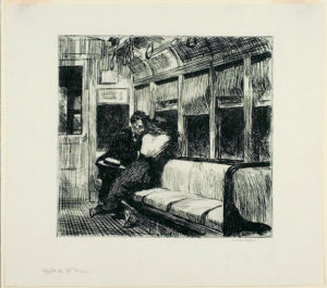 Covid-19 Visites virtuelles, livres, films et contenus web : comment s’occuper ? - 2e partie 6 Gravure sur papier vélin (Edward Hopper). © Chicago Art Institute