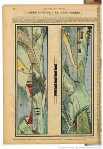 Covid-19. Des visites, des lectures, des jouets… et des trains 7 Dessins jouets ferroviaires - Gallica