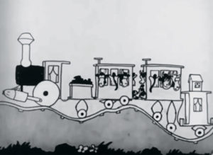 Animation. 20 cartoons ferroviaires de l’âge d’or de l’animation américaine 9 Oswald the Lucky Rabbit, Hungry Hobos de Walt Disney. Disney Brothers Studios (1928).
