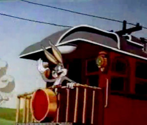 Animation. 20 cartoons ferroviaires de l’âge d’or de l’animation américaine 18 The Unruly Hare de Frank Tashlin. Warner Bros Cartoons (1945).
