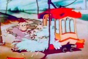 Animation. 20 cartoons ferroviaires de l’âge d’or de l’animation américaine 7 Toonerville Trolley, Toonerville Picnic de Burt Gillett. Van Beuren Studio(1936).