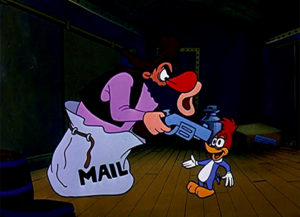 Animation. 20 cartoons ferroviaires de l’âge d’or de l’animation américaine 21 Woody Woodpecker, Box Car Bandit de Paul J. Smith. Walter Lantz (1957).
