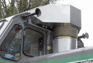 Il était une fois dans La Vie du Rail 140) Matériel. Le CIM à la pointe de l’innovation 8 Un filtre à particules monté sur une BB 69000. © SNCF