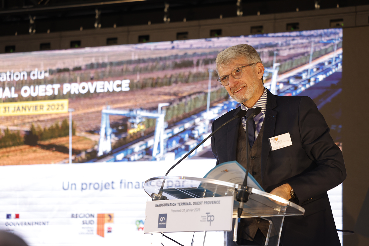 Jean-Pierre Serrus lors de l'inauguration le 31 mars