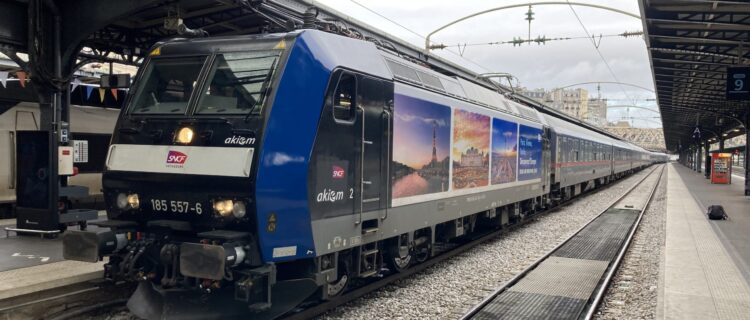 Train de nuit Nightjet de Berlin et Vienne à Paris.