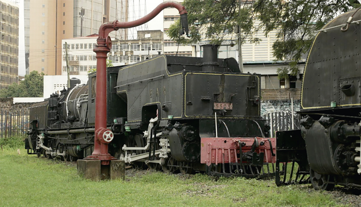 Le Kenya, une nation liée au train Télé n En gare de Nairobi.