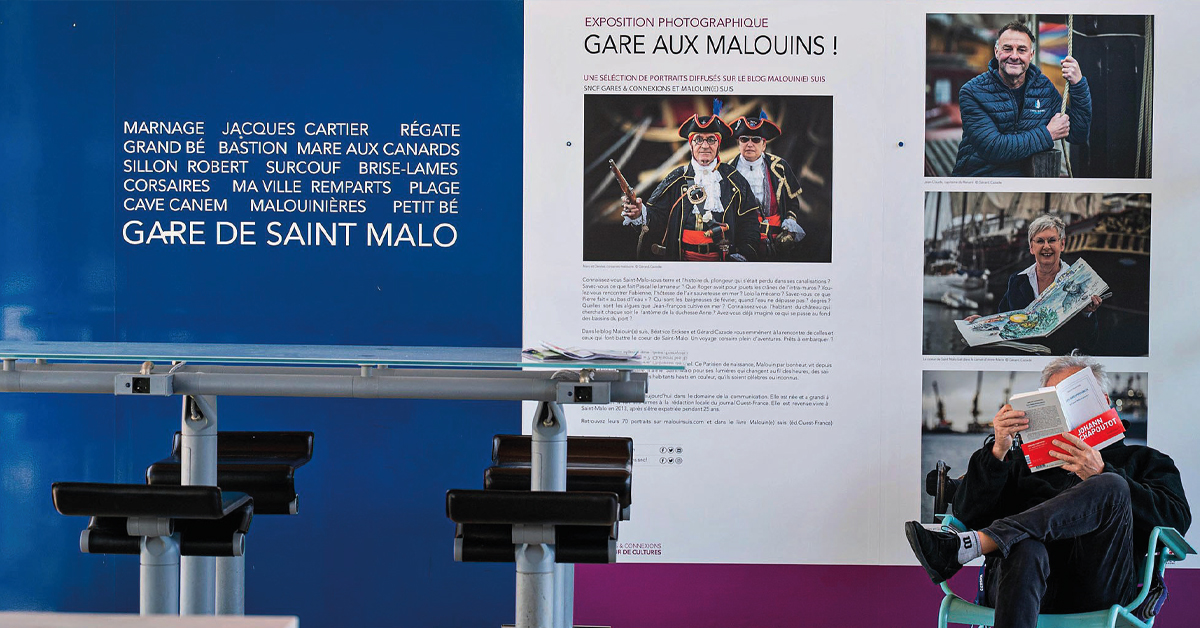 Les Malouins se dévoilent en en gare .