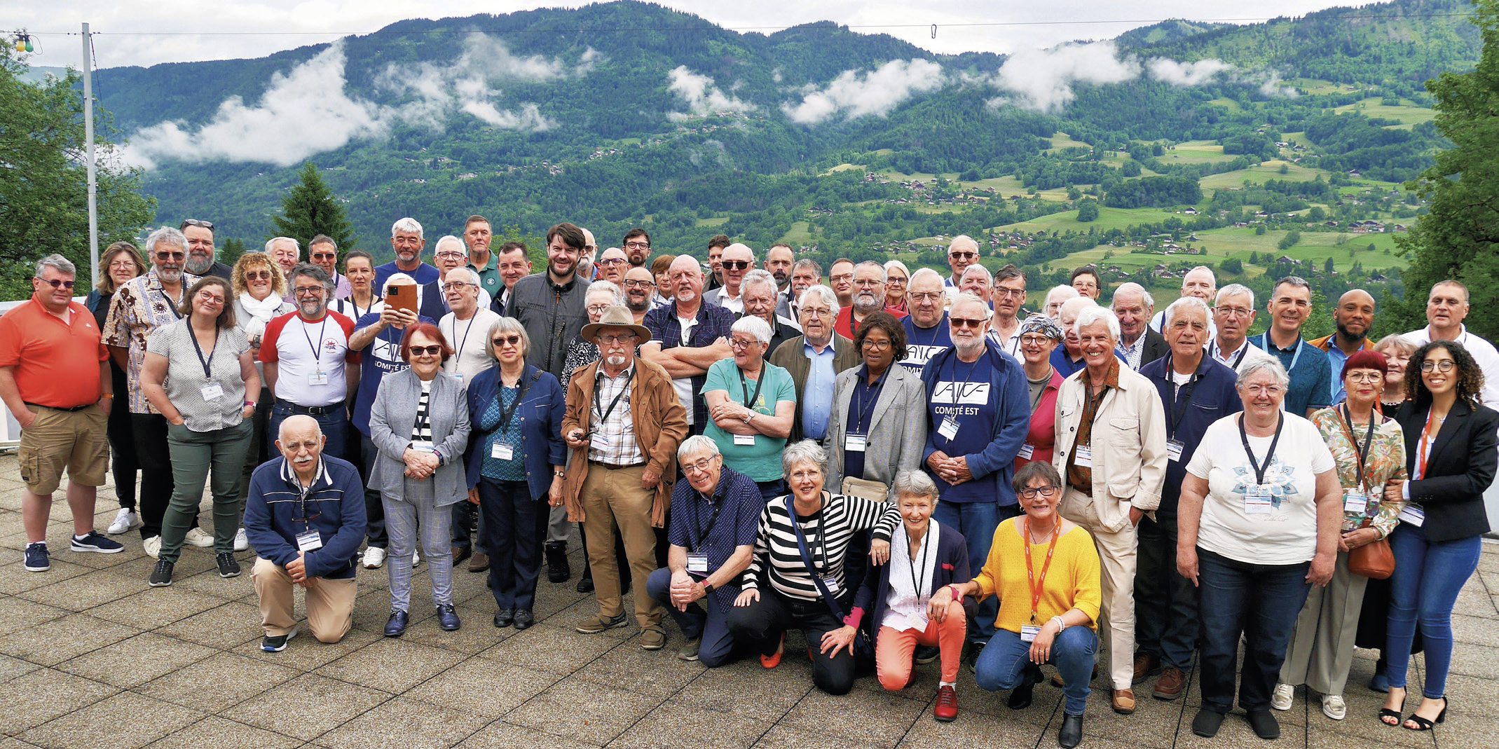UAICF L’ensemble des participants à l’assemblée générale organisée à Samoëns en Haute-Savoie, au village-vacances Le Vercland.