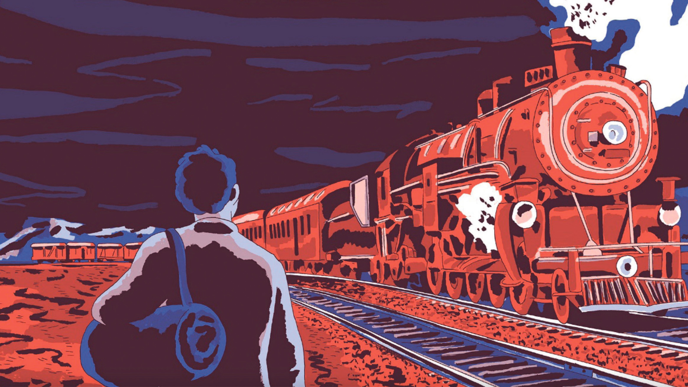 Récit. Dans Le Trimard, le voyage initiatique de Jack London suit les voies ferrées 2 L'un des quinze dessins qui illustrent cette nouvelle édition du Trimard.