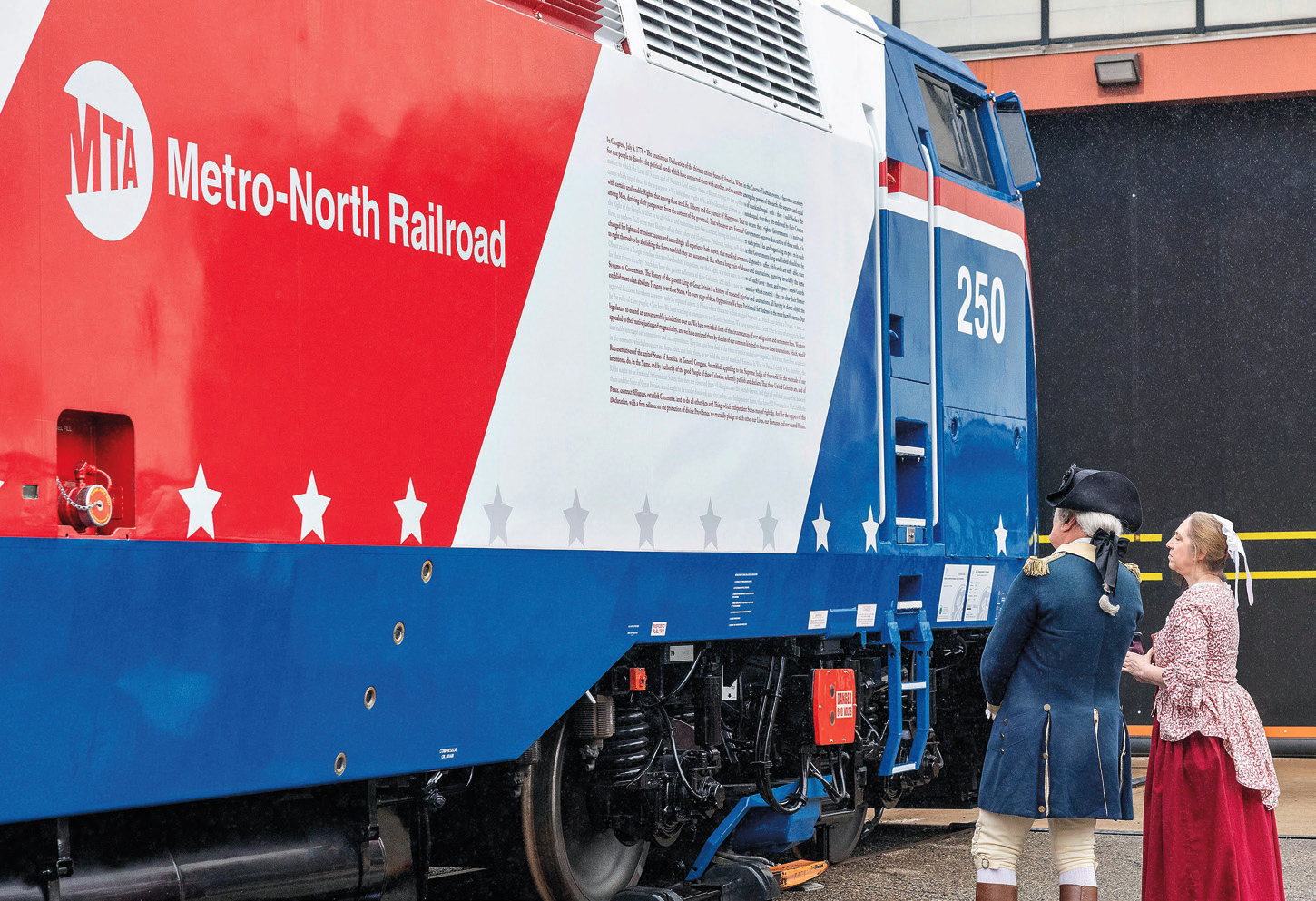 New-York. Le Metro-North Railroad célèbre les 250 ans des États-Unis 1 Le Metro-North Railroad célèvre les 250 ans des Etats-Unis