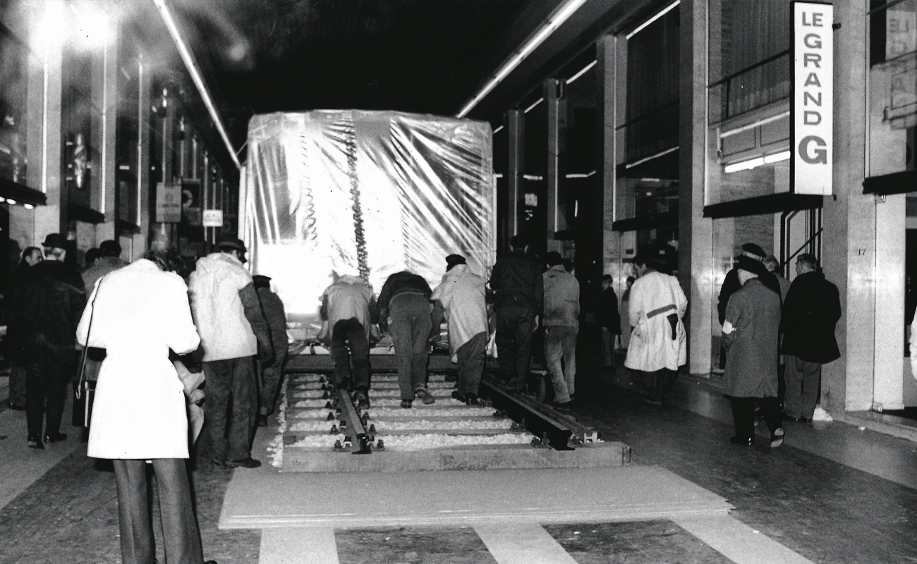 Patrimoine. À Bruxelles et à Paris, le métro se dévoile au public 2 Une image d'archives présentée à l'occasion des 50 ans du métro bruxellois.