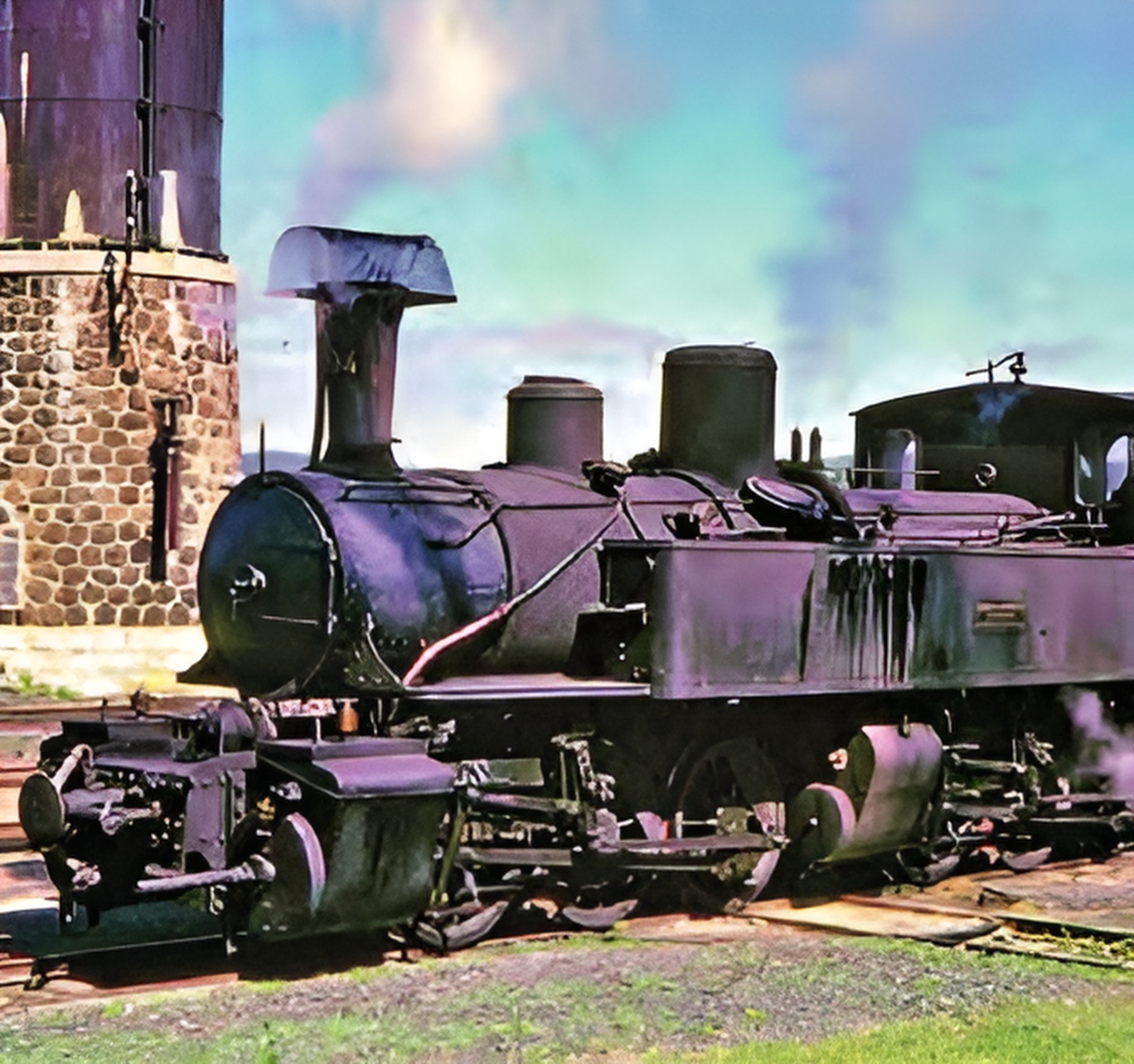 L’aventure des chemins de fer départementaux en Ardèche 2 Une locomotive à vapeur des chemins de fer départementaux de l’Ardèche. © Association Patrimoine Vivarais Lignon