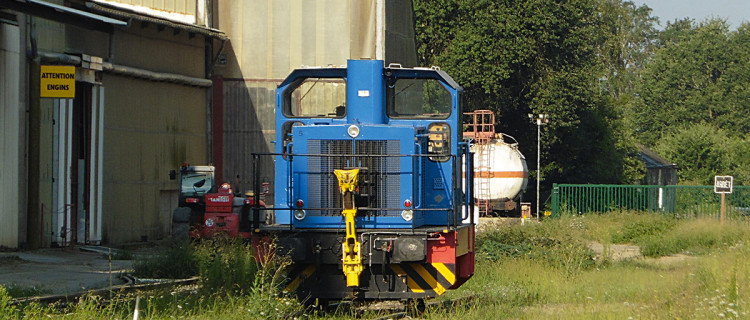 Le fret suspendu pour travaux sur Mignaloux - Jardres 18 © B. Vieu