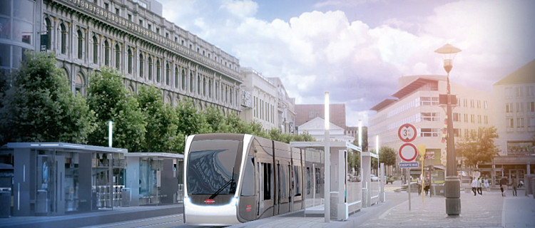 Le tram de Liège choisi Tram’Ardent 16 © SP