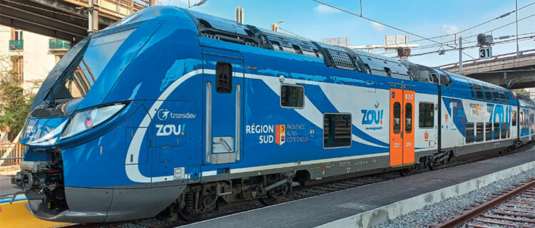La première rame Omneo Premium qui desservira la ligne Marseille - Nice.