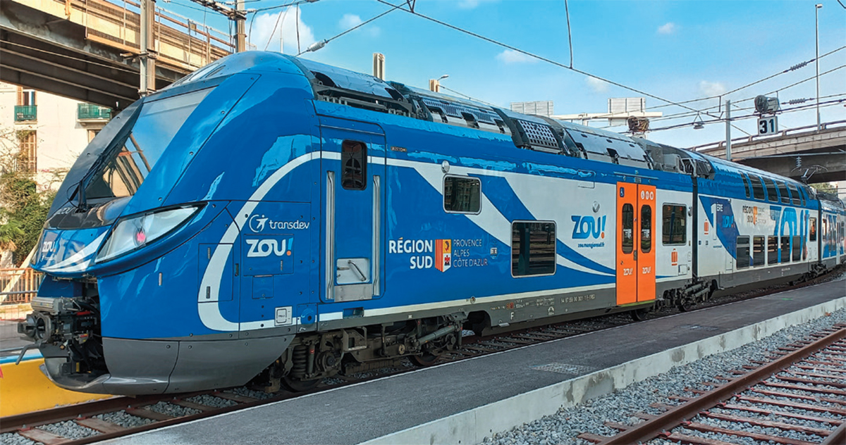 La première rame Omneo Premium qui desservira la ligne Marseille - Nice.