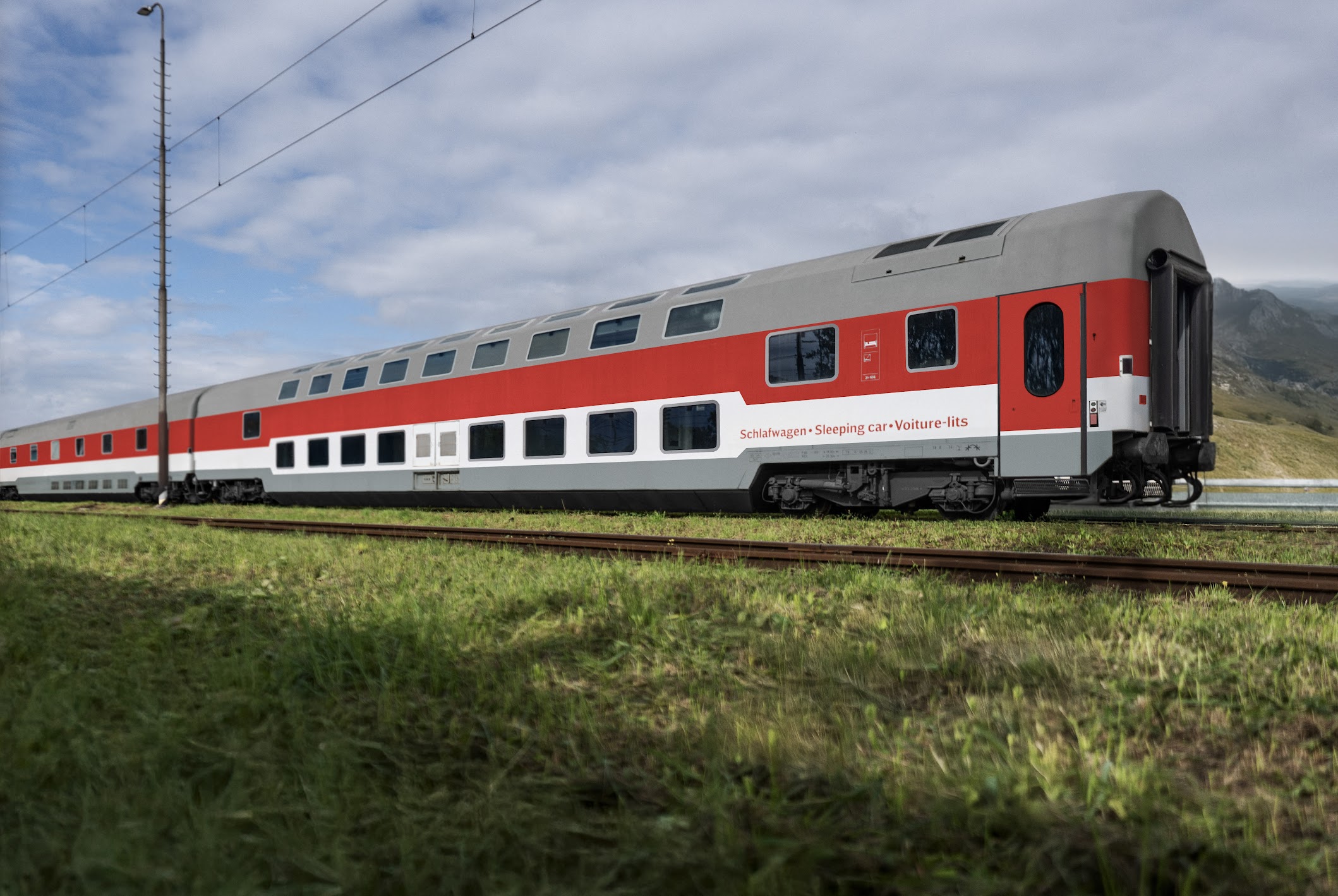 Impression d’artiste d’une future voiture-lits que devrait construire ŽOS Vrútky pour les ZSSK (15 avril 2025) @ ZSSK