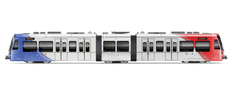 Impression d’artiste d’un futur Citylink pour le réseau de métro léger de Salt Lake City (28 octobre 2025)