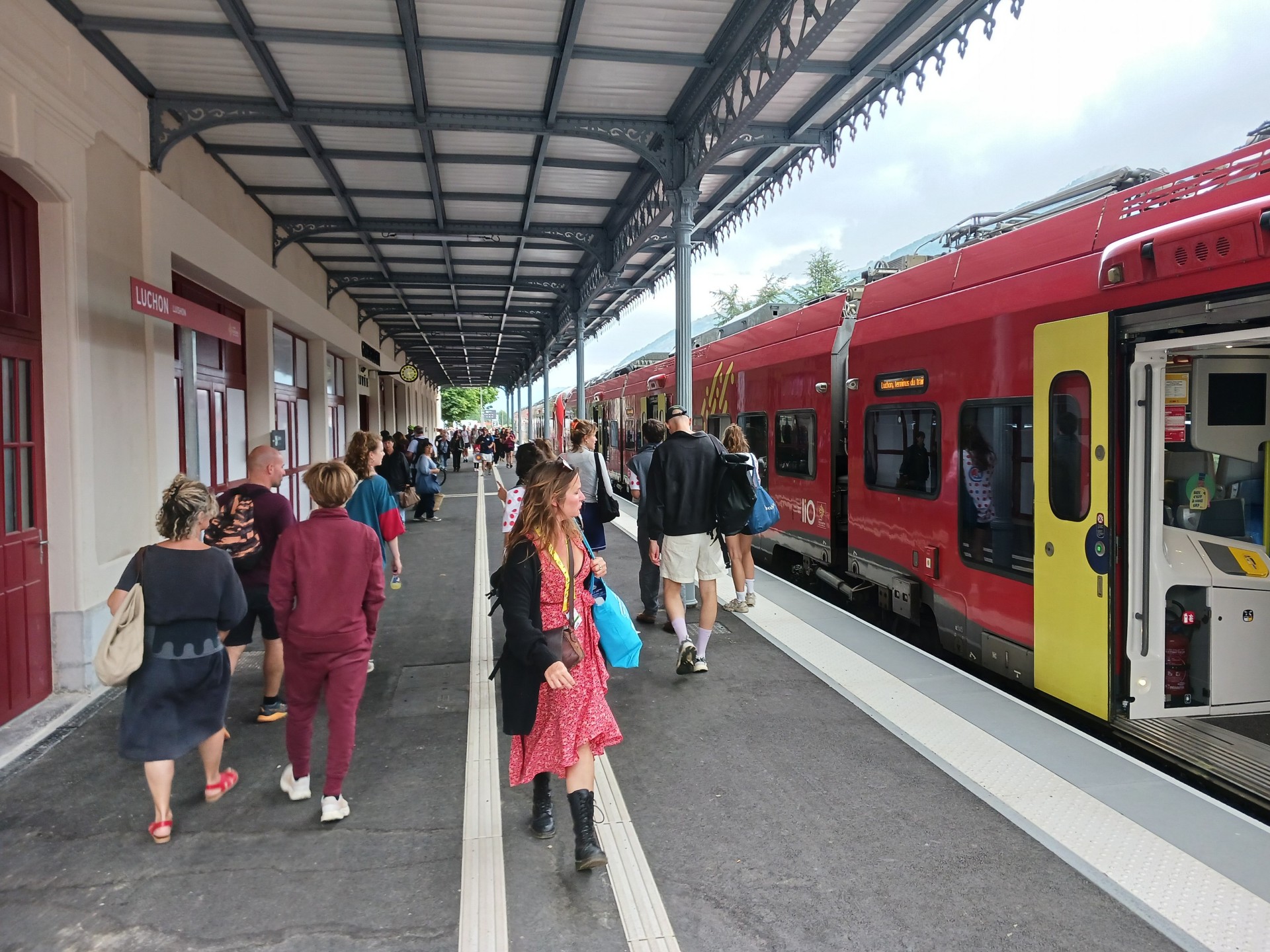 Affluence en gare de Luchon, le 19 juillet 2025… 