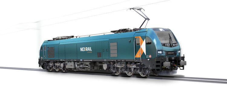 Impression d’artiste d’une EURO9000 en livrée Nexrail (12 novembre 2025) Crédit photo : Stadler Rail