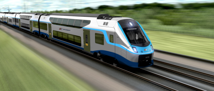 Impression d’artiste d’un futur Coradia Max construit par Alstom pour PKP IC (12 novembre 2025). Crédit photo : Alstom