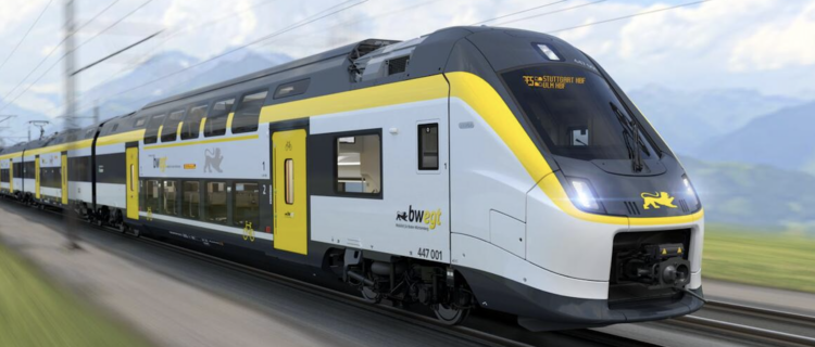 Impression d’artiste d’un futur Coradia Max pour le Bade-Wurtemberg (15 janvier 2026). Crédit photo : Alstom