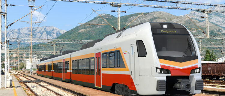 Monténégro : Les ŽPCG commandent trois Flirt auprès de Stadler 2 Impression d’un futur Flirt pour l’opérateur monténégrin ŽPCG Crédit photo : Stadler Rail