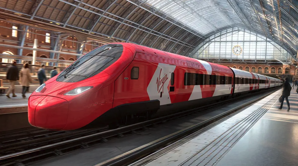 Nouvelle étape pour Virgin sur les relations transmanche 2 Impression d’artiste d’un Avelia Stream de Virgin Trains en gare de St.Pancras International (14 août 2026) Crédit photo : VTE Holdings