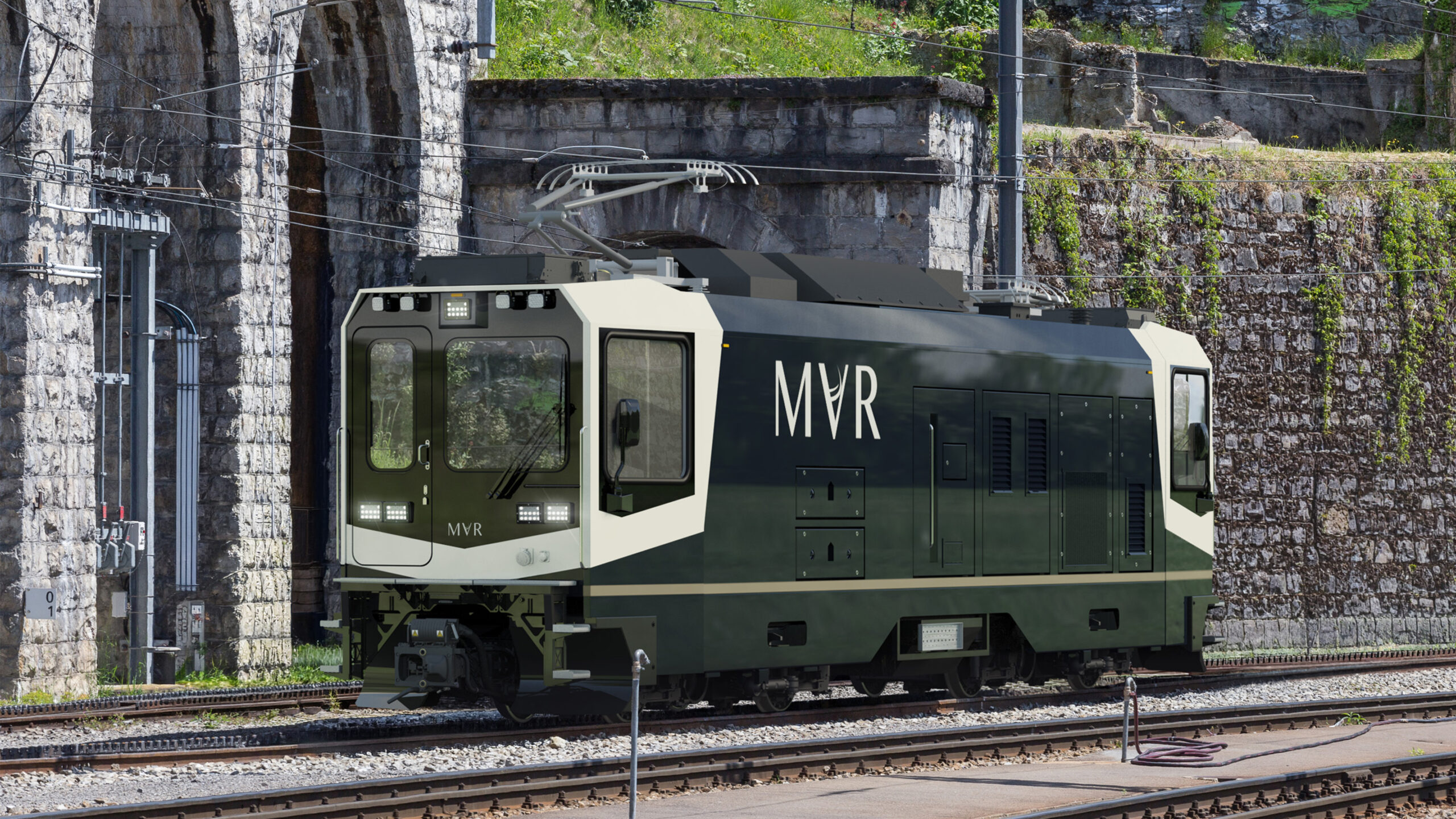 Suisse : Les MVR commandent à Stadler deux locomotives bimode à crémaillère 1 Impression d'artiste d'une future HGem 4/4 en gare de Montreux (1er octobre 2026) Crédit photo : Stadler Rail