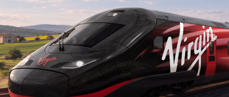 Transmanche : 12 Avelia Stream d'Alstom pour Virgin 2 Impression d'artiste d'un futur Avelia Stream pour Virgin (9 octobre 2026) Crédit photo : Virgin