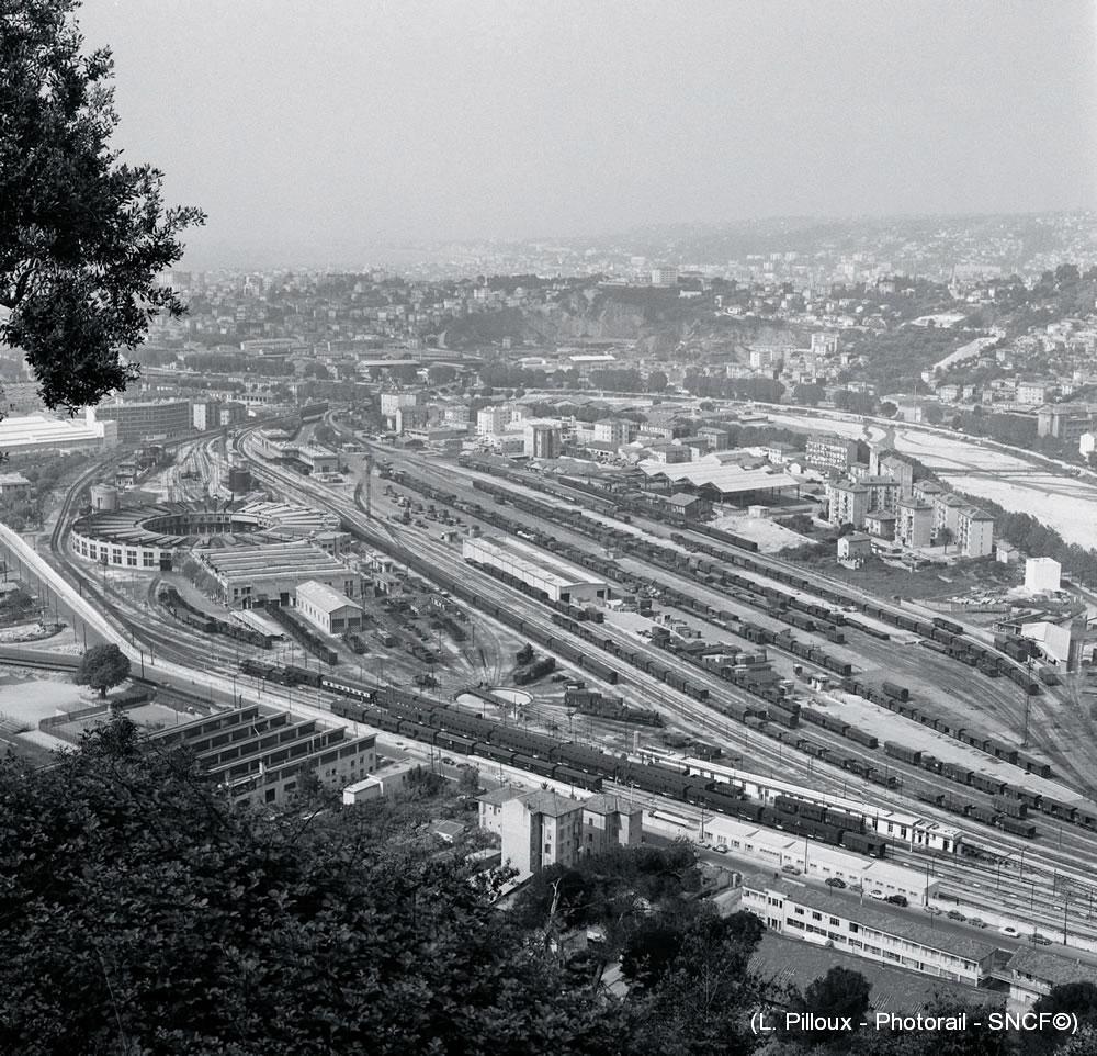 Nice-Saint-Roch depot vapeur 1960