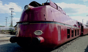 Fig. 1 : locomotive à vapeur BR05 de la Deutsche Reichsbahn, optimisée du point de vue aérodynamique, (dbmuseum.de).