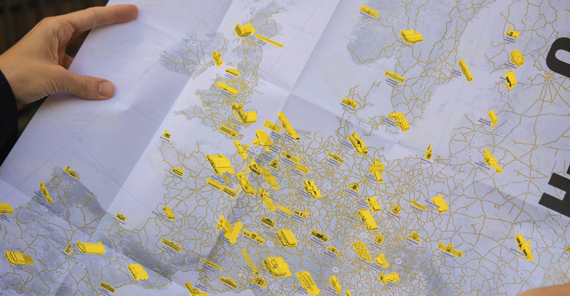 Carte. United Stations of Europe, le réseau des grandes gares européennes selon l'AREP 2 United Stations, les plus grandes gares européennes en un coup d'oeil..