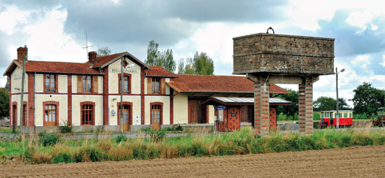 La gare de Brélidy-Plouëc est composée d’un bâtiment voyageurs, d’une halle à marchandises, d’une marquise, d’un édicule sanitaire et d’un château d’eau.