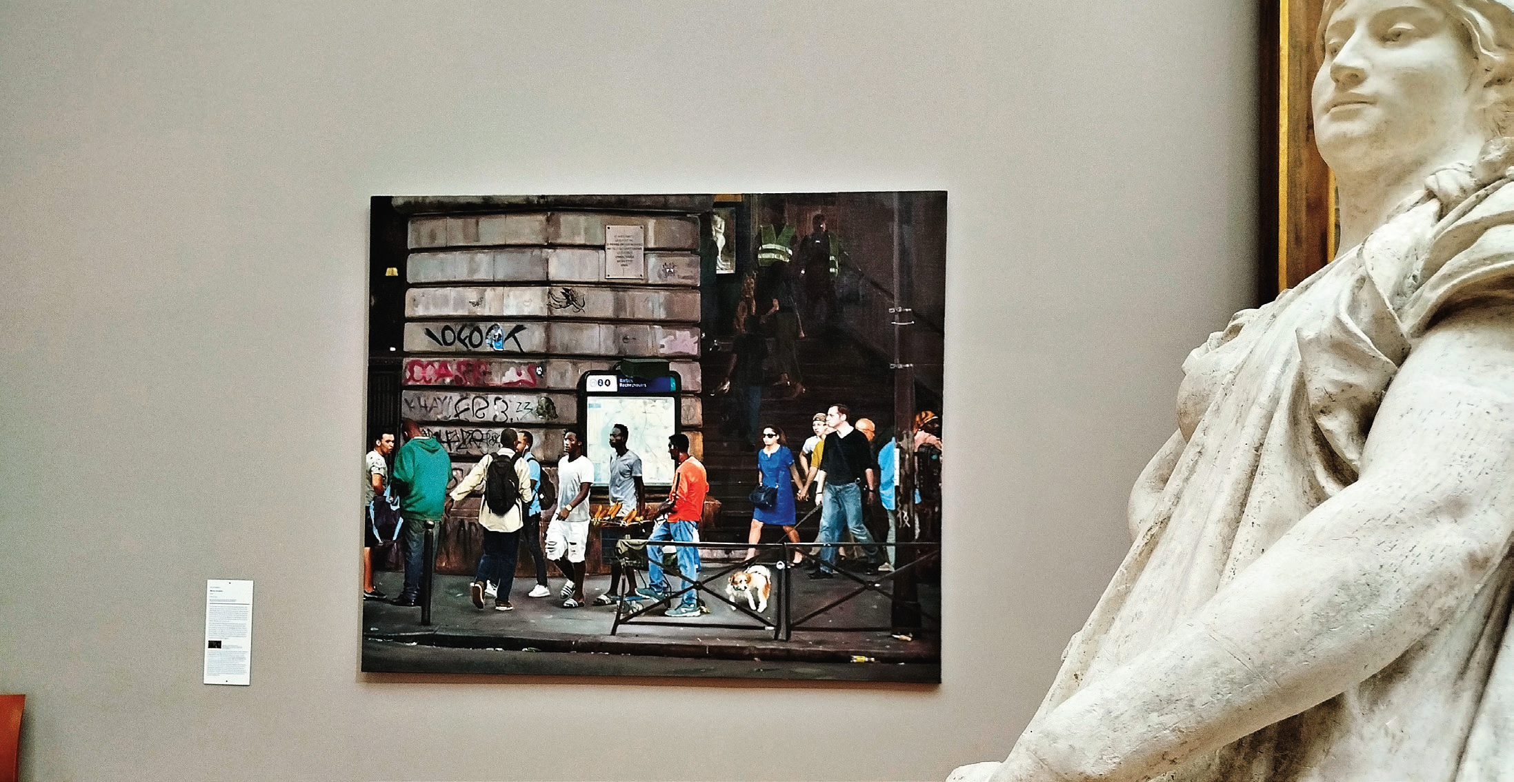 Paris. Bilal Hamdad au Petit Palais, un regard sur la ville et sur la vie 1 Les oeuvres de Bilal Hamdad sont présentées au milieu des collections du Petit Palais.