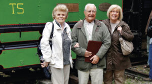 Claude Wagner lors d’une de ses visites au Train à vapeur du Beauvaisis dont il fut le président