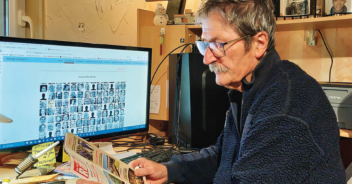 Michel Schmitt, gardien de la mémoire du rail du Grand Est 1 L’ancien cheminot Michel Schmitt, concepteur du site Mémoire cheminote.