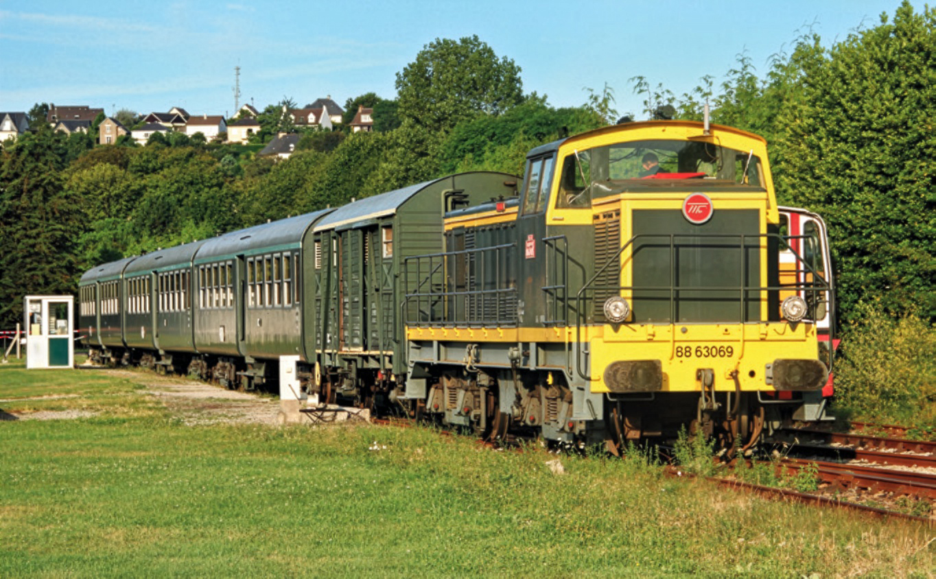 Le Train touristique du Cotentin recrute 2 La locomotive diesel du train touristique du cotentin