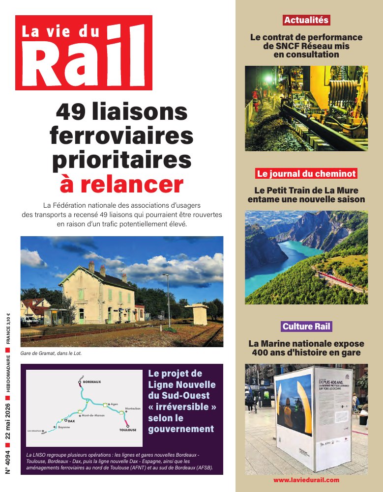 La Vie du Rail hebdo n°4094 - Numérique