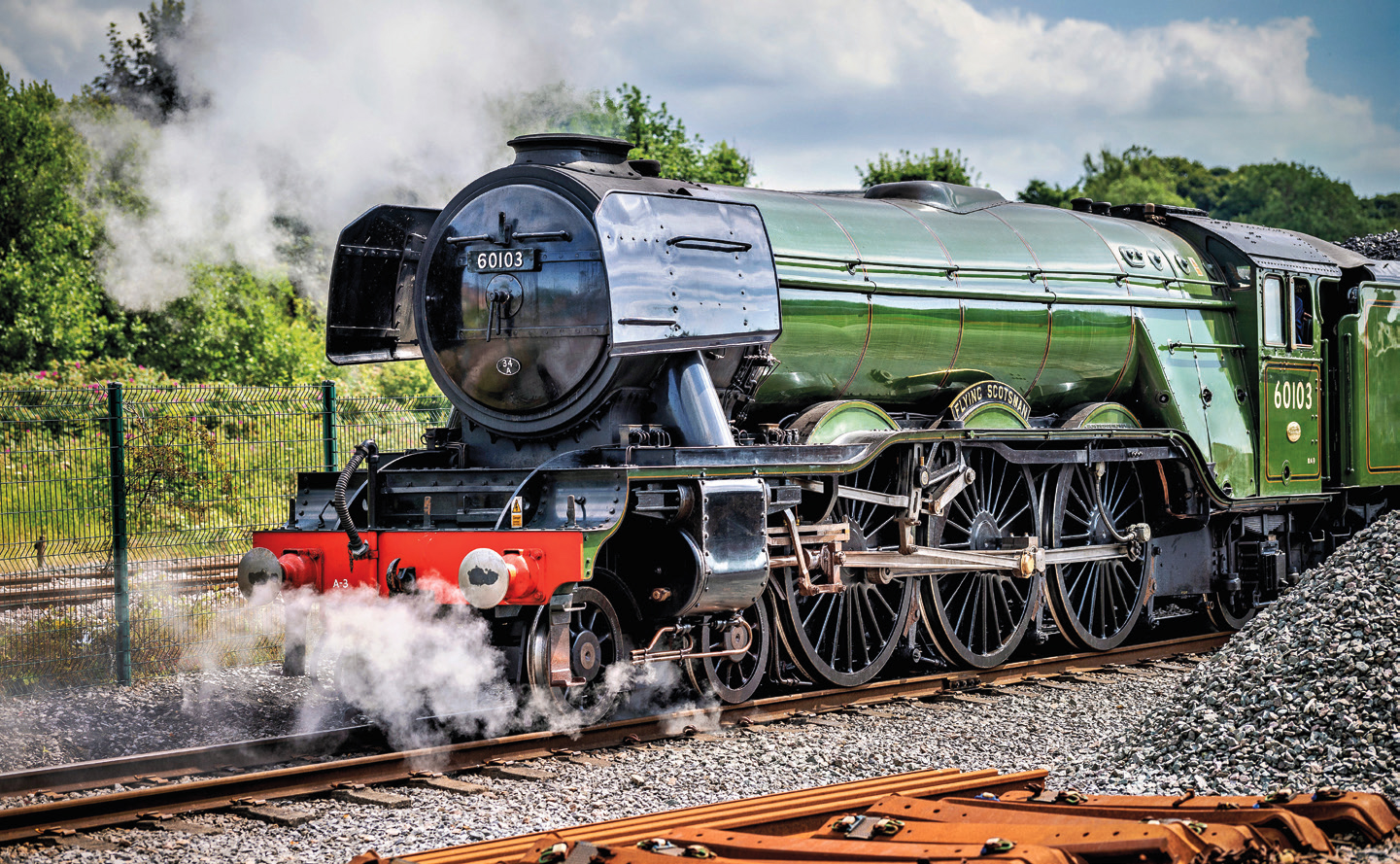 Grande-Bretagne. La Flying Scotsman accueillie au musée Locomotion 1 Sortie en 1923 des ateliers de Doncaster, la Flying Scotsman est un mythe ferroviaire.