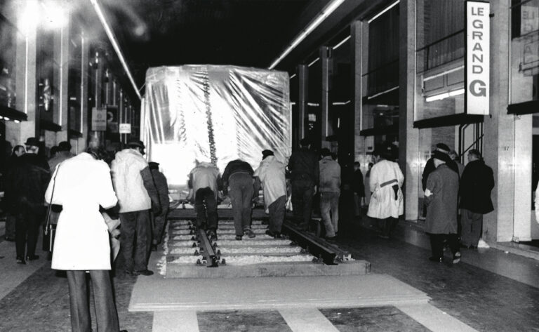 Patrimoine. À Bruxelles et à Paris, le métro se dévoile au public 5 Une image d'archives présentée à l'occasion des 50 ans du métro bruxellois.